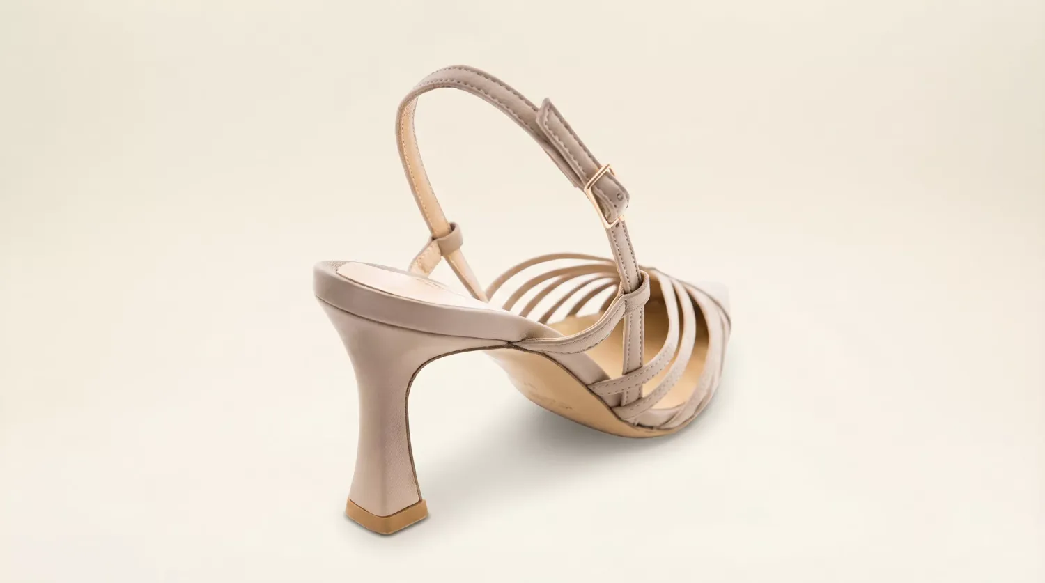 Matteo Pitti Penny slingback taupe imprimé python