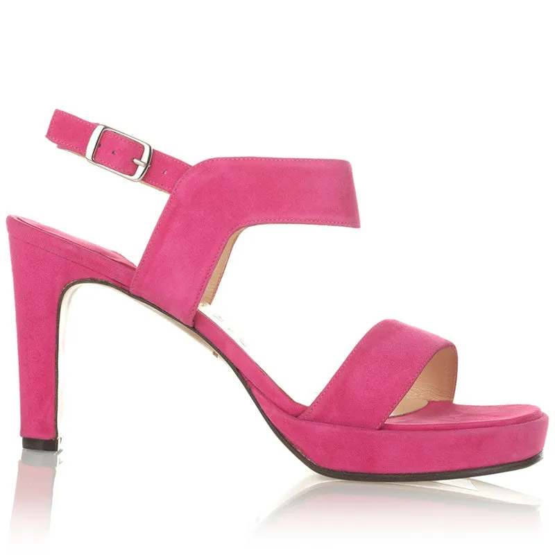 Bégum Paris Sicile sandale fuchsia talon 8 cm
