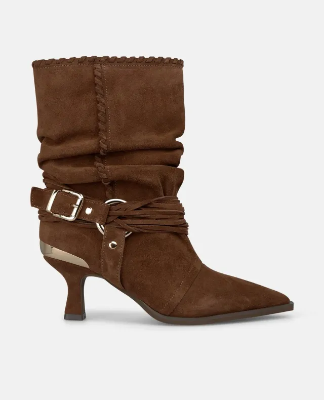 Alma en Pena I260356 bottines cuir camel talon 6 cm