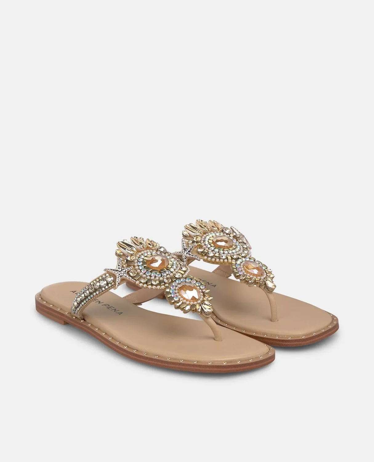 Alma en Pena V268205 sandales plates arena talon 1 cm