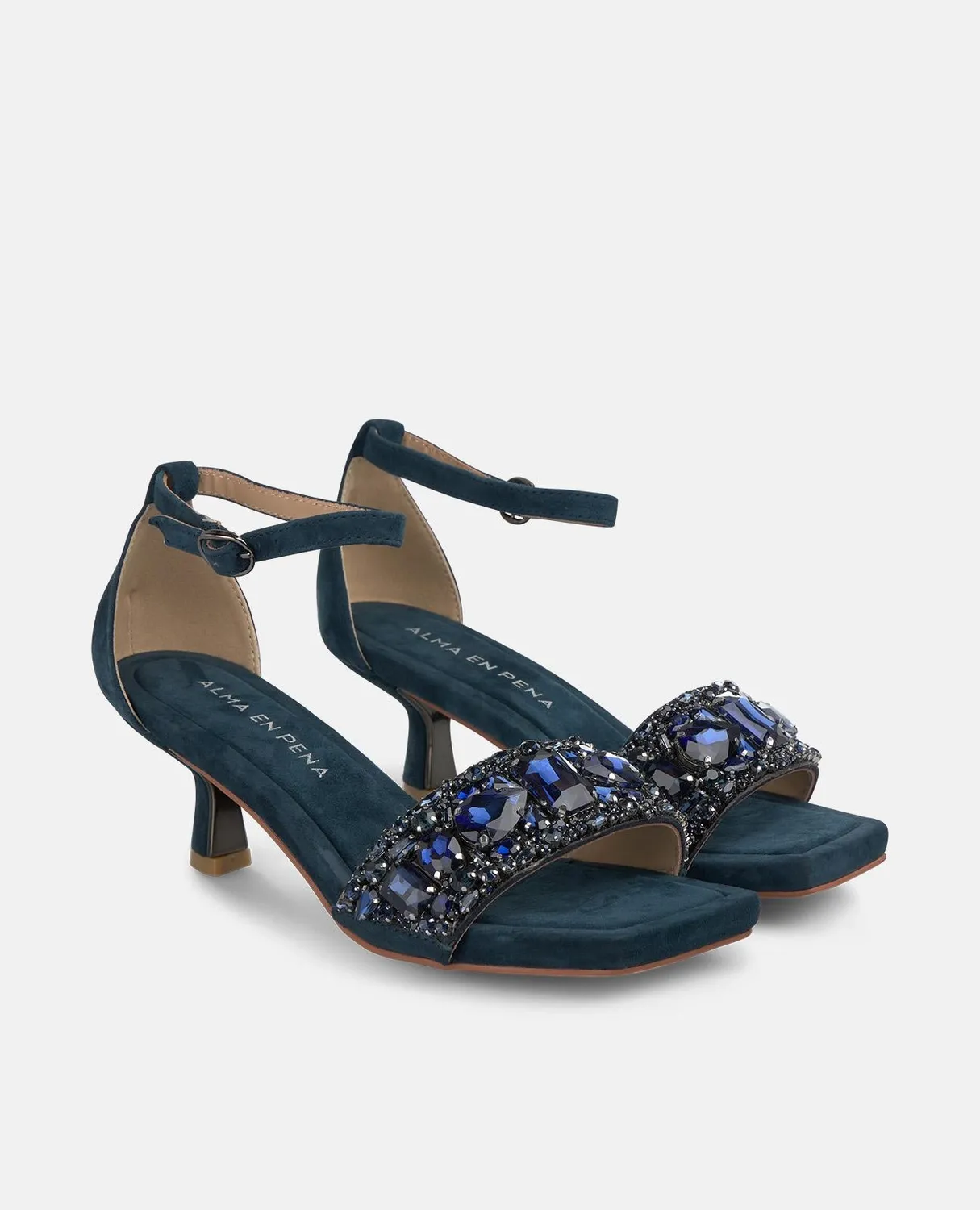 Alma en Pena I250094 sandales bleu marine talon 5,5 cm
