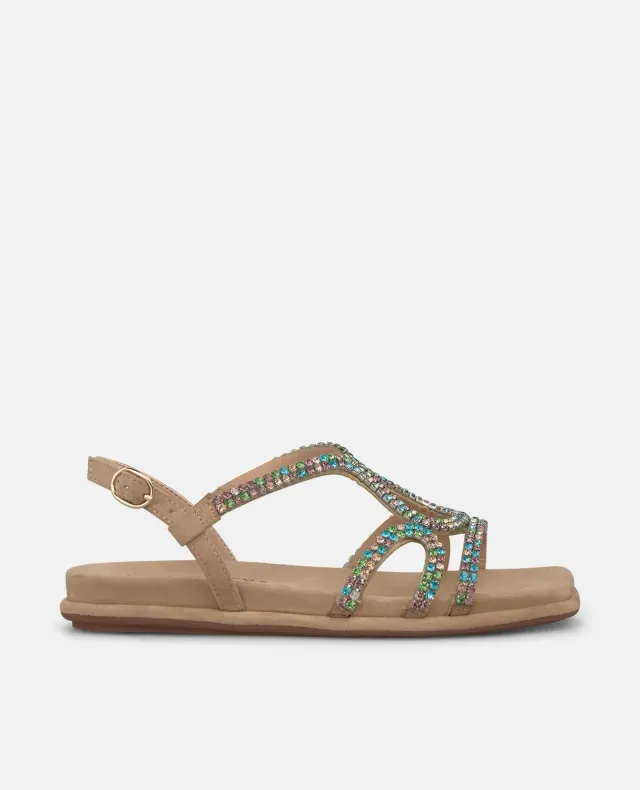 Alma en Pena V2651514 sandales plates multicolore clous