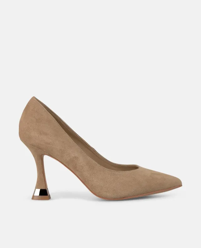 Alma en Pena I250430 escarpins camel talon fin 9 cm daim