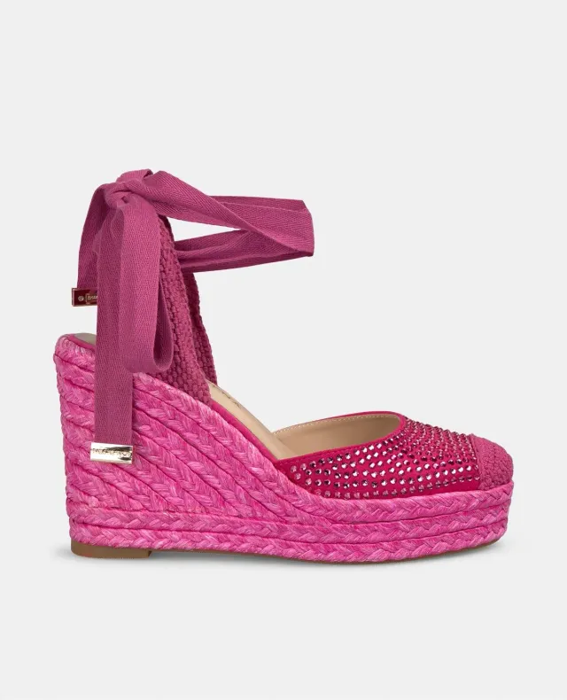 Alma en Pena V2551000 compensées fuchsia strass 9,8 cm