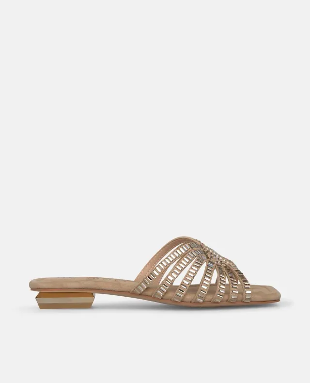 Alma en Pena V268602 sandales plates cuir beige 2 cm