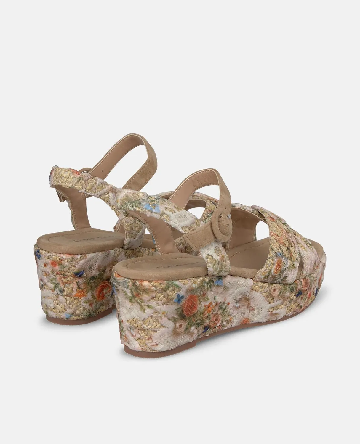Alma en Pena V2650850 sandale compensée multicolore