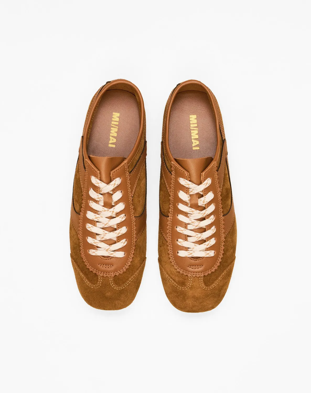 Mi/Mai Paola Brown baskets marron cuir