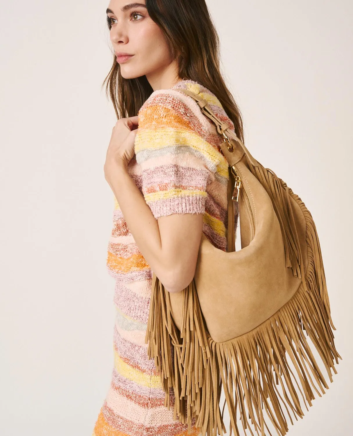 Alma en Pena V26CL0608 top maille coton orange