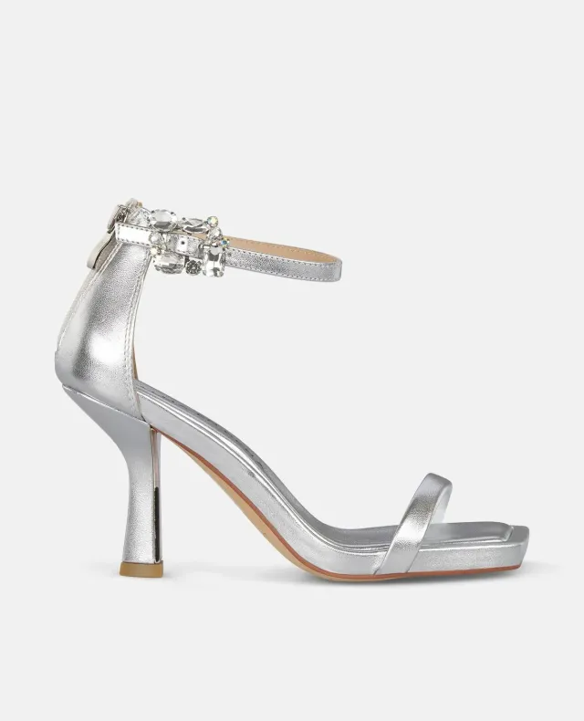 Alma en Pena I250088 sandales talon argenté boucle 9 cm