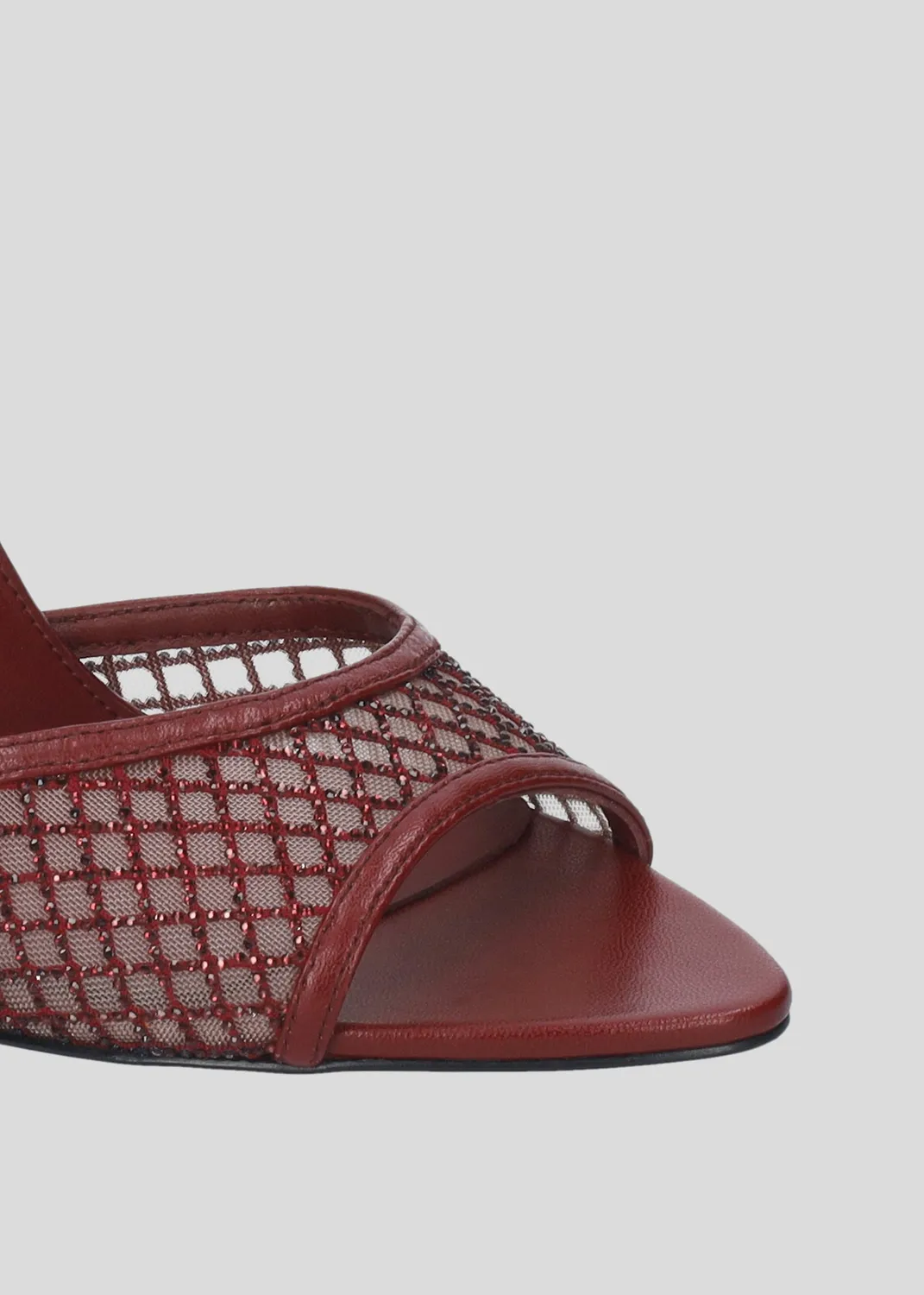 Lola Cruz Ruby 95 sandales bordeaux talon 9,5 cm