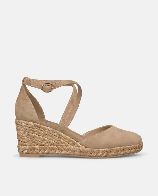 ALMA EN PENA V265690 espadrilles compensées sable cuir 6,5 cm