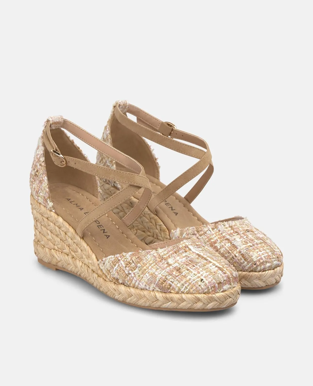 Alma en Pena V2650501 espadrilles camel 6,5 cm