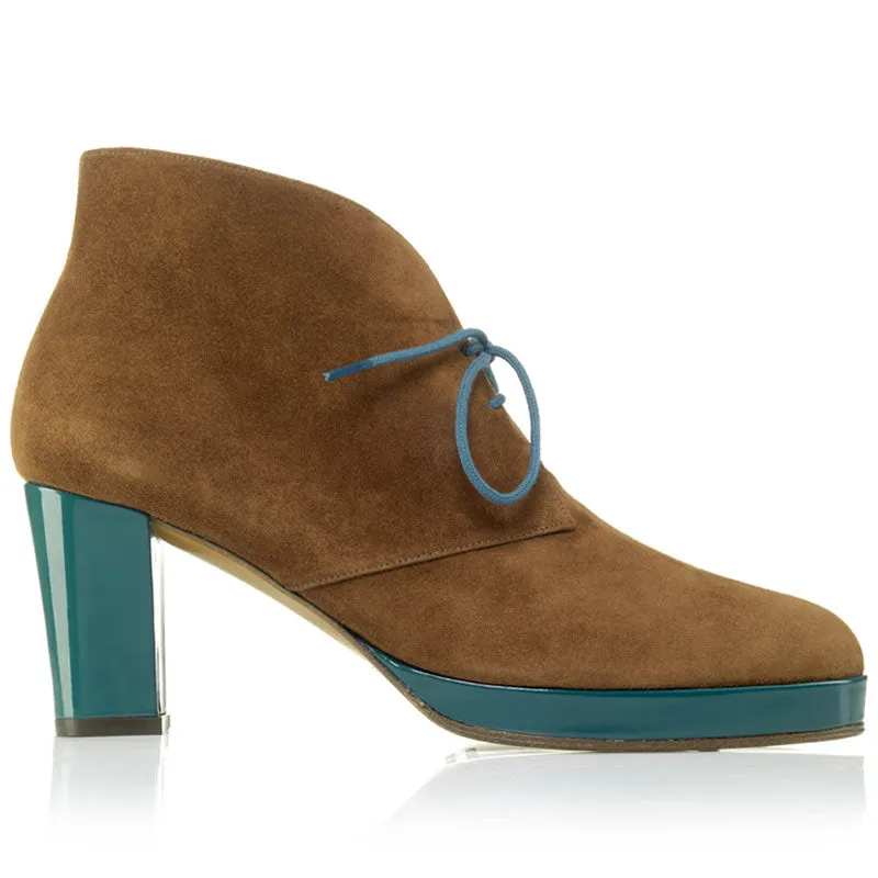Bégum Paris Diane bottines cacao colvert talon 7 cm