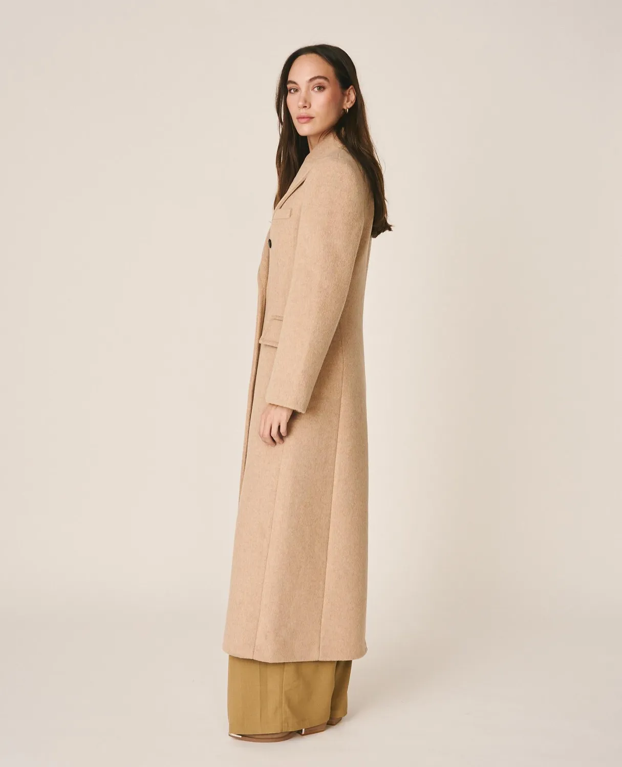 Alma en Pena I26CL1503 Manteau long vison croisé