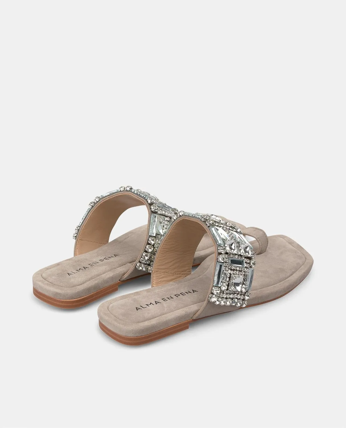 Alma en Pena V251968 sandales taupe perles