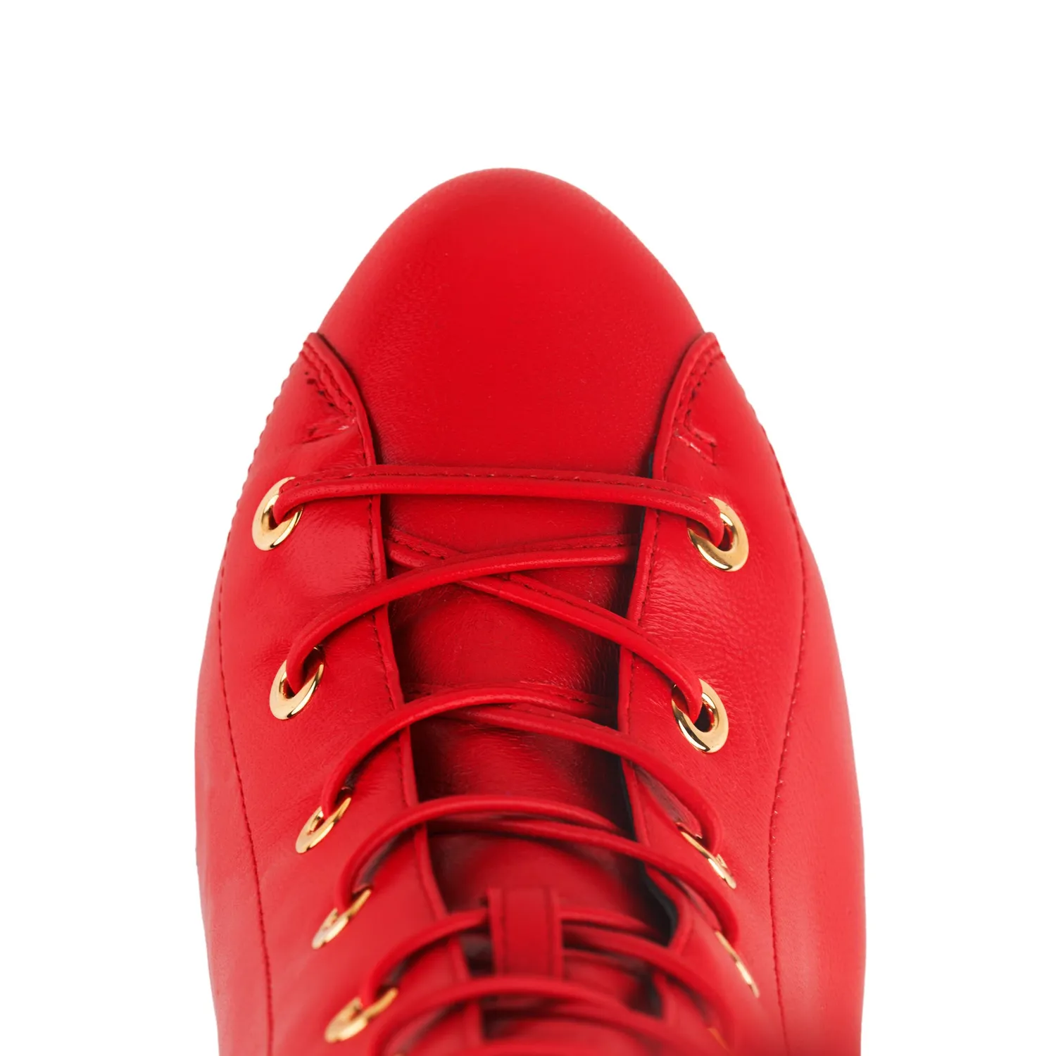 Maison Ernest Bandit Cuissarde 100 rouge cuir mat