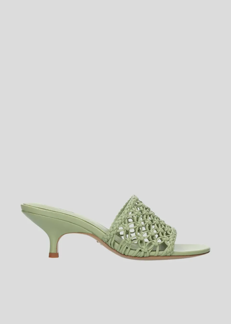 Lola Cruz Gara Mule 55 mules vert aloe talon 5,5 cm