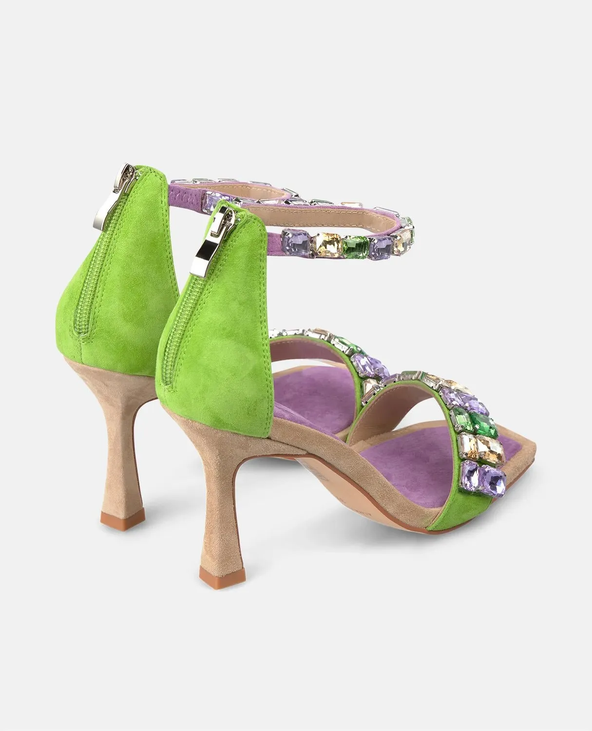 Alma en Pena V250834 sandales violet cuir 9 cm