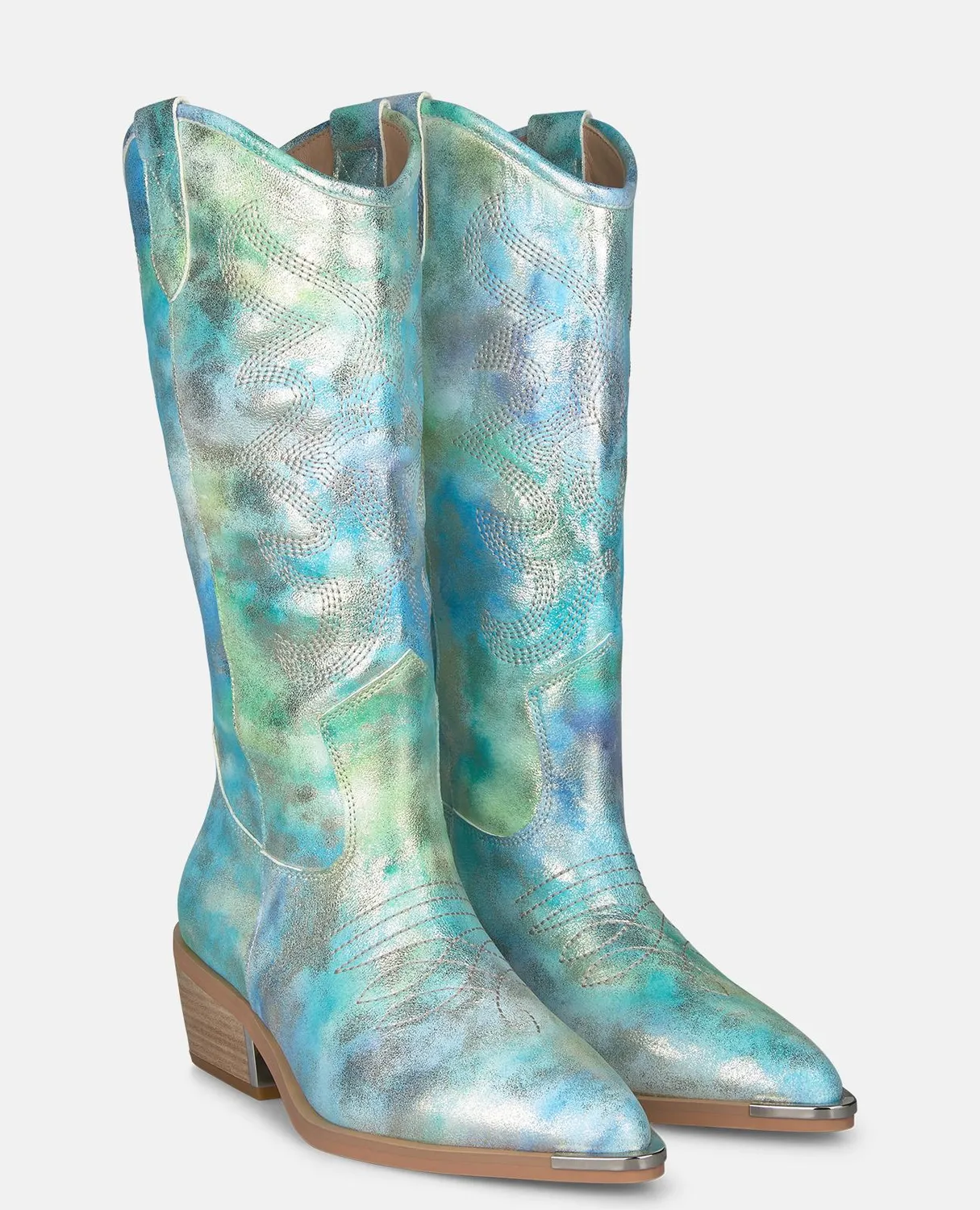 Alma en Pena V260254 bottes cowboy bleues 5 cm
