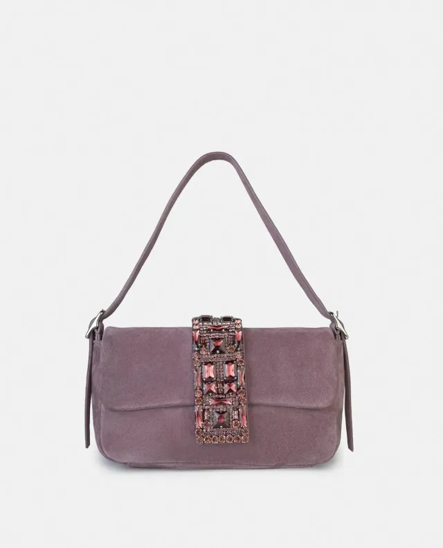 Alma en Pena BG106 sac main cuir lavande fête