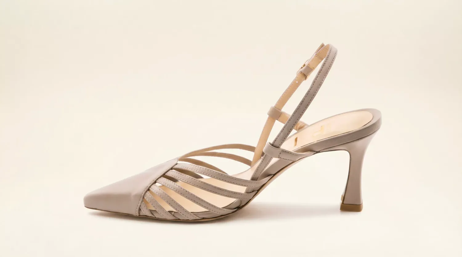 Matteo Pitti Penny slingback taupe imprimé python
