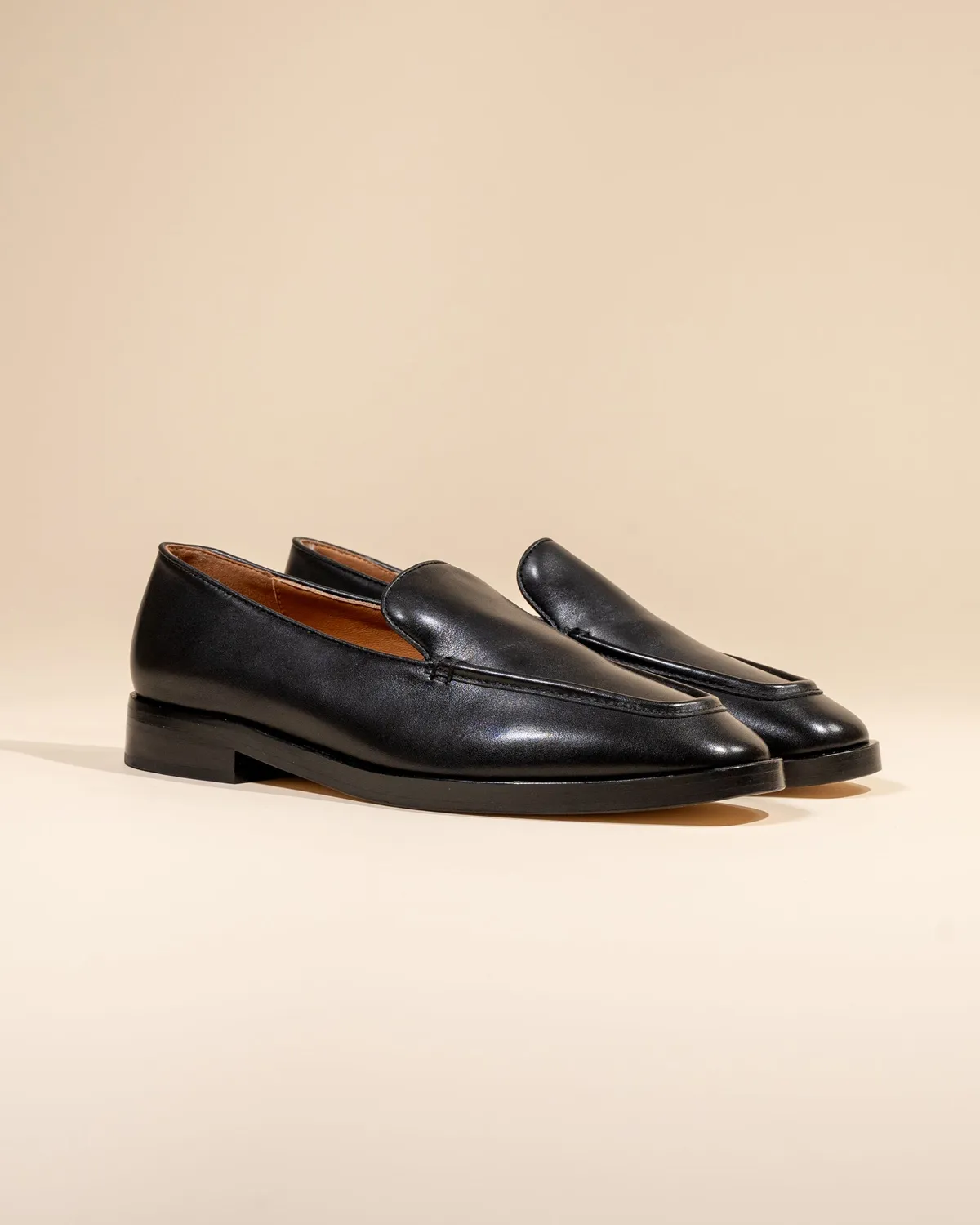 Mi/Mai Aalto Black mocassins noirs plats