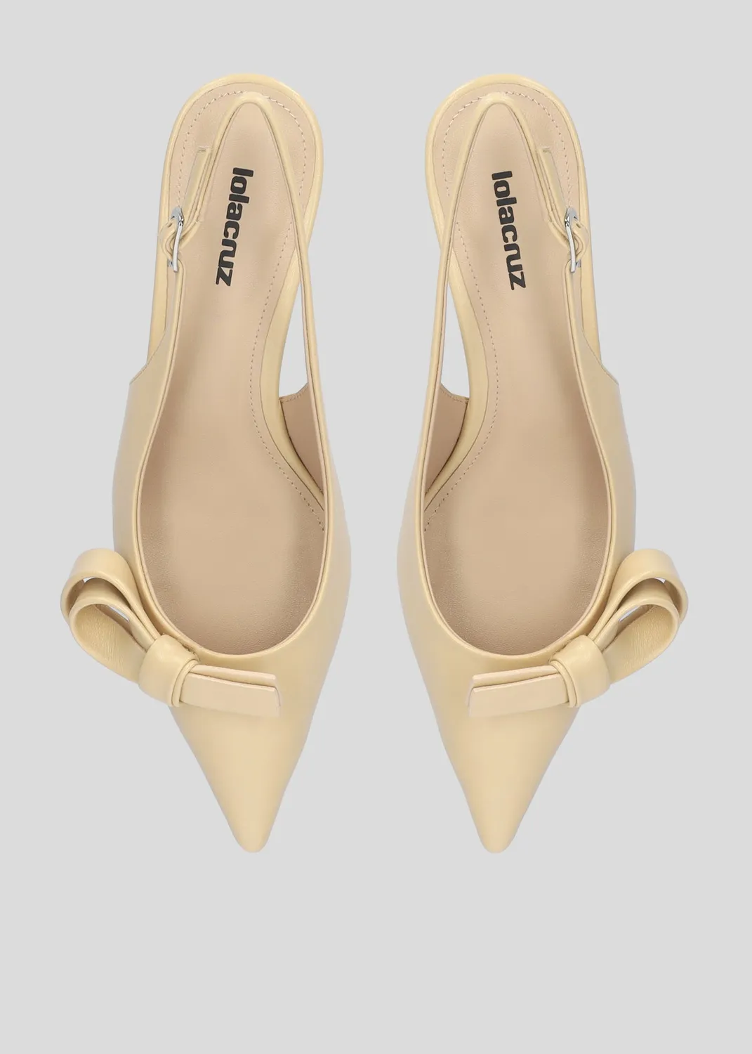 Lola Cruz Linda escarpins beige talon 5,5 cm