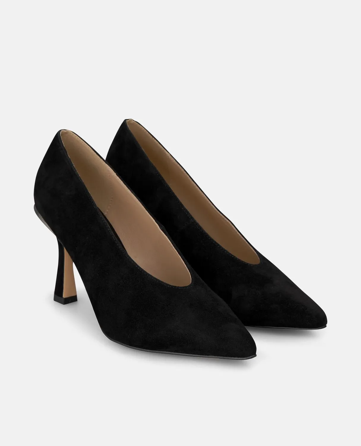 Alma en Pena I260246 escarpins cuir noir talon 8 cm