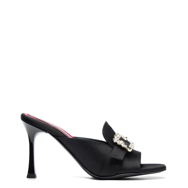 Maison Ernest Capucine 90 mule noir satin