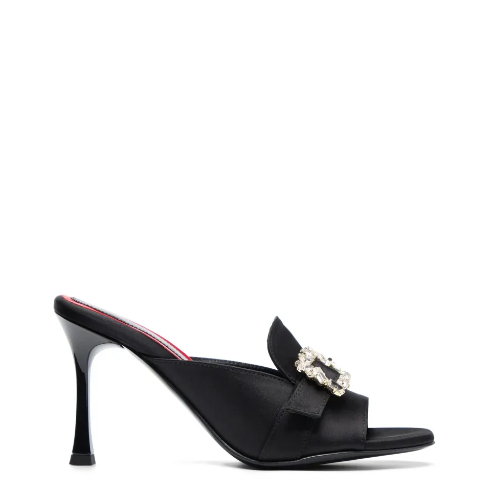 Maison Ernest Capucine 90 mule noir satin