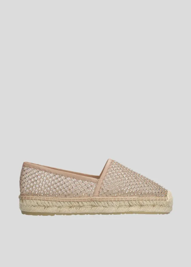 Lola Cruz Carmen Espadrilles plates nude semelle corde