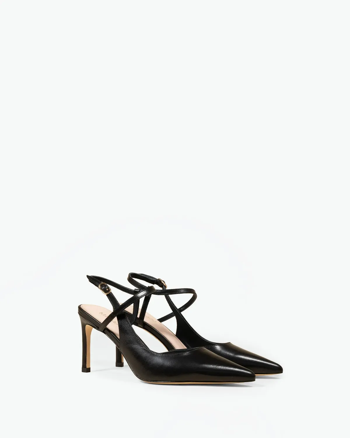Mi/Mai Emy Black escarpins cuir noir talon aiguille