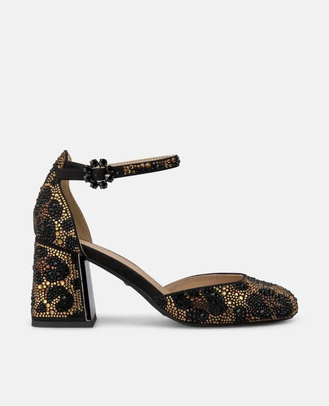 Alma en Pena I260168 escarpins léopard strass talon 7 cm