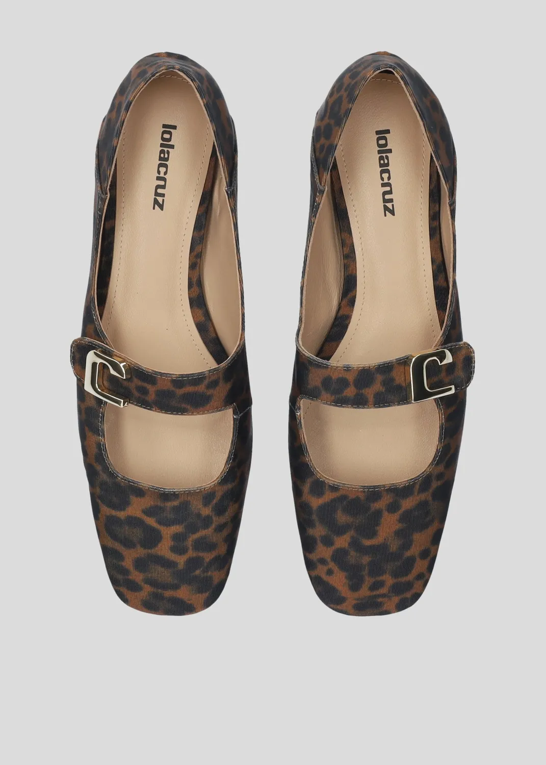 Lola Cruz Lola ballerines léopard cuir
