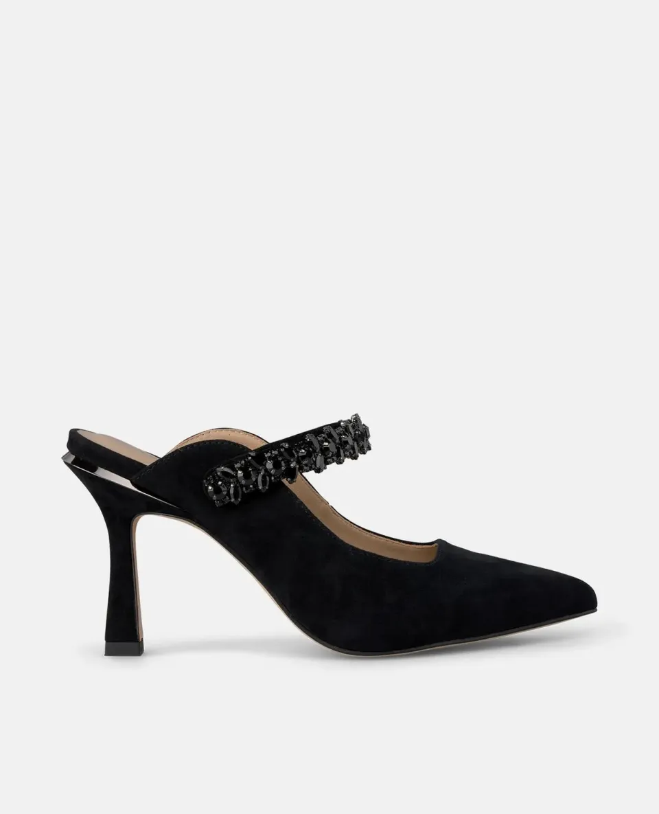 Alma en Pena I250417 escarpins noirs suede talon 9 cm