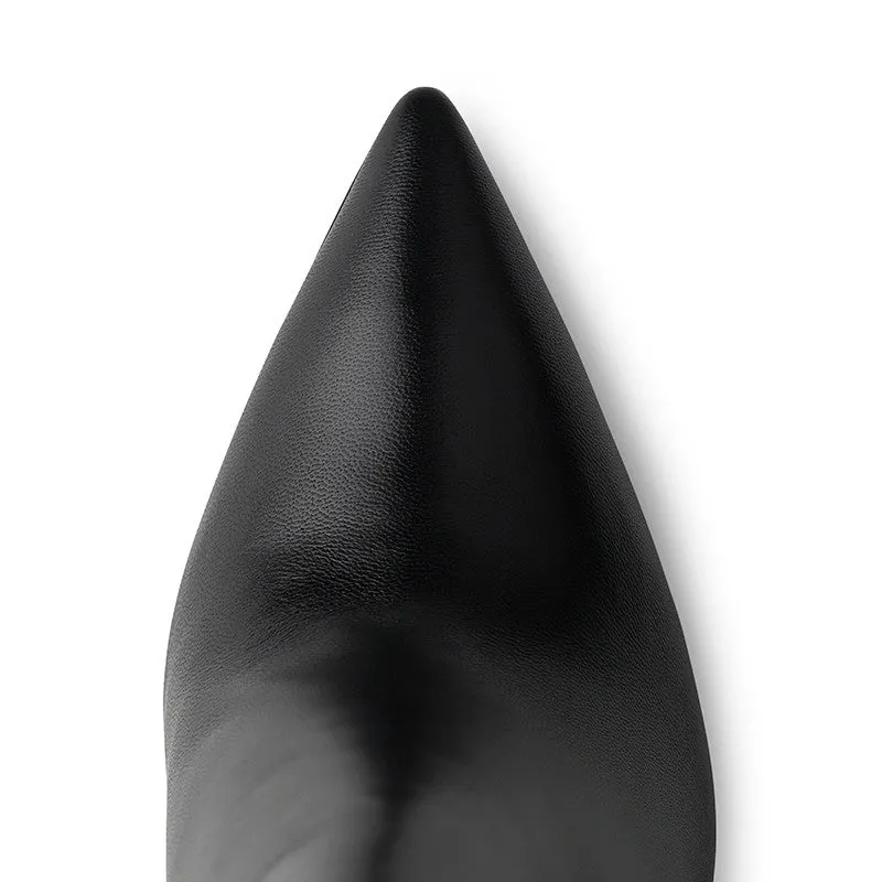 Maison Ernest Lutine 120 bottines noir cuir mat