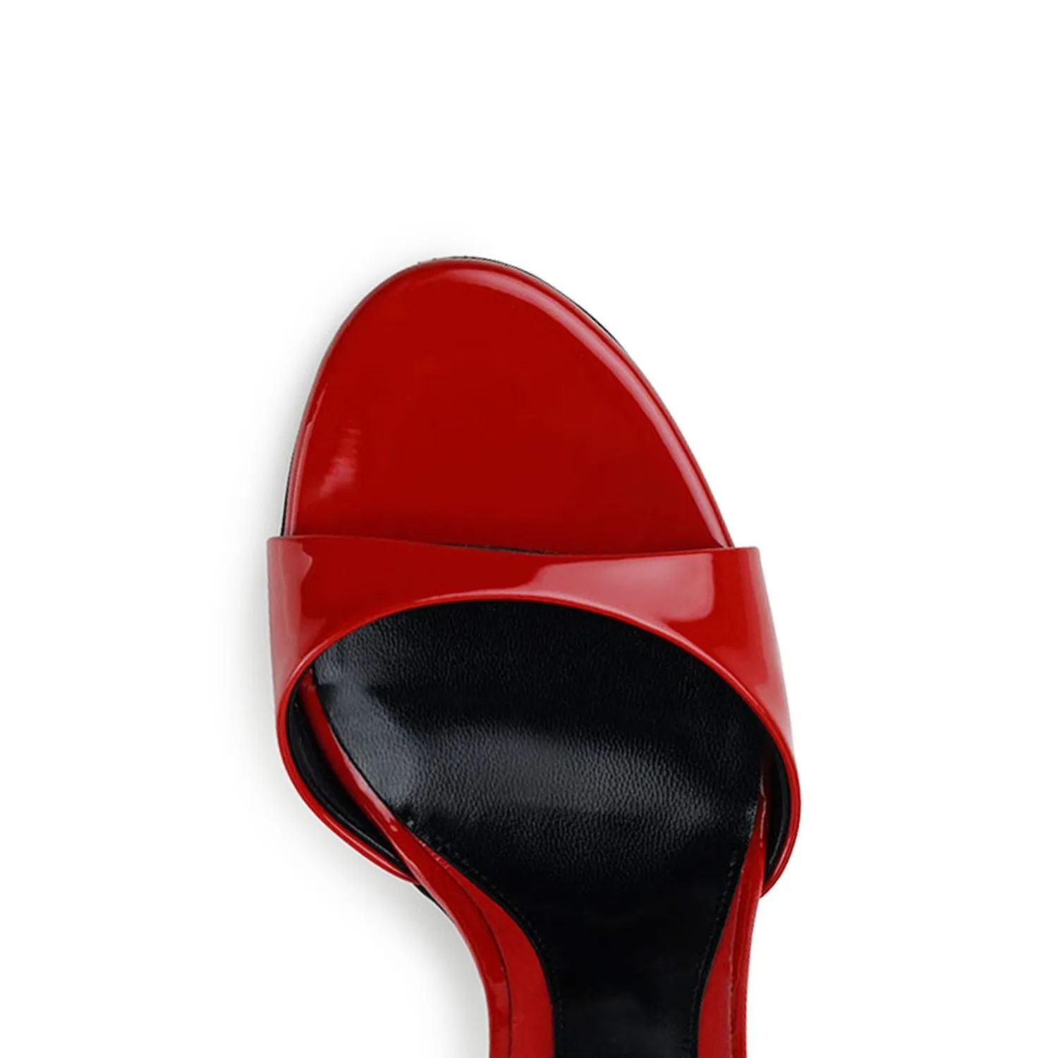 Maison Ernest Lidylle 85 mules rouge cuir vernis