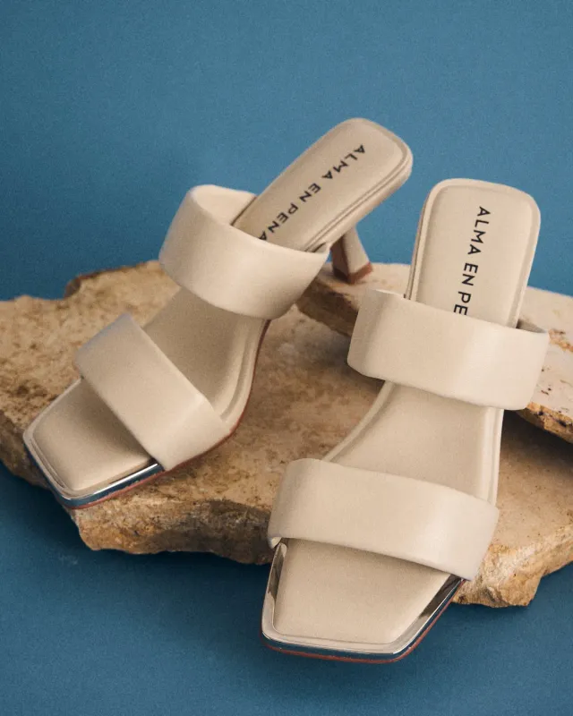 Alma en Pena V263282 sandales napa blanc talon 6,5 cm