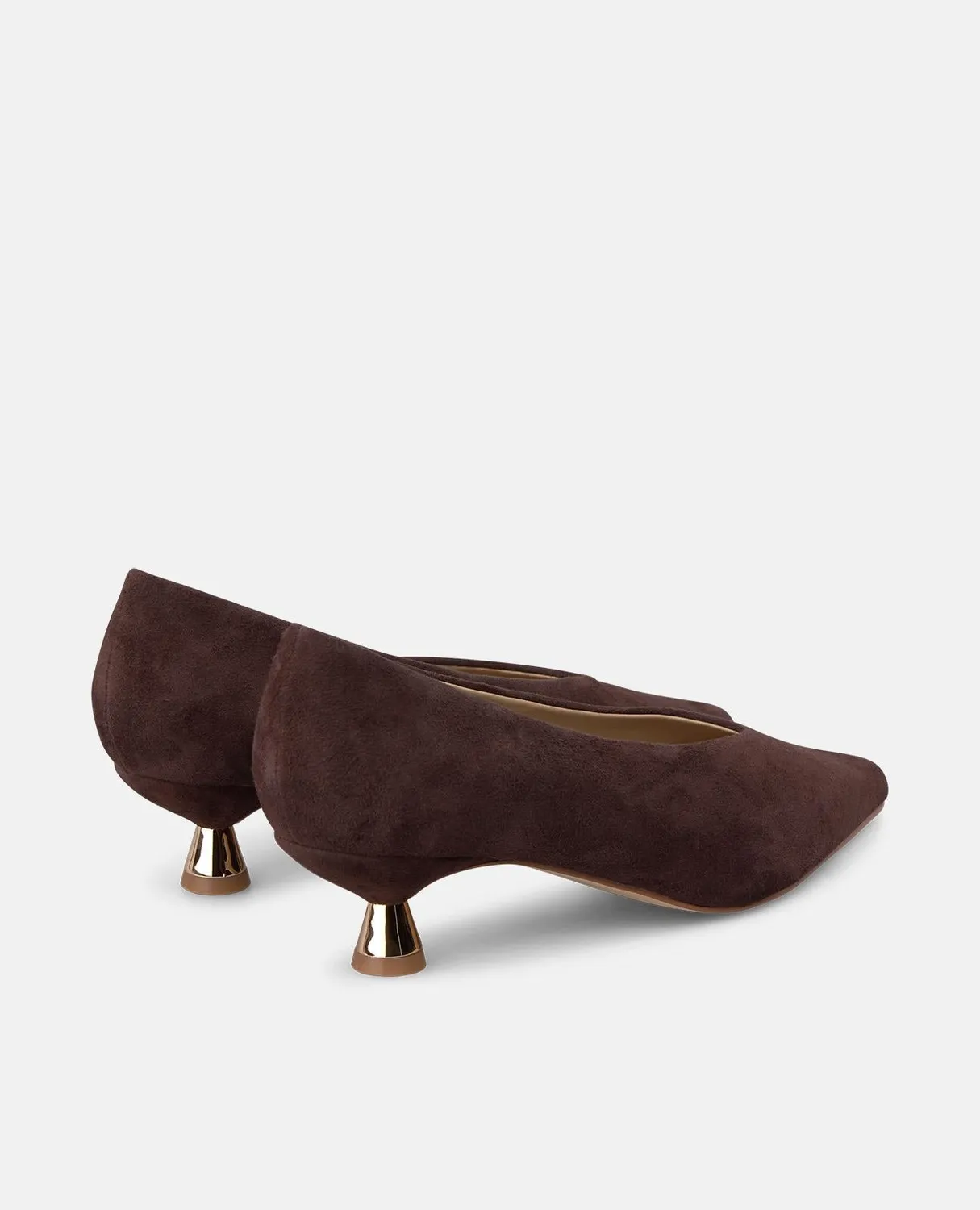 Alma en Pena I260200 escarpins daim marron talon 4 cm