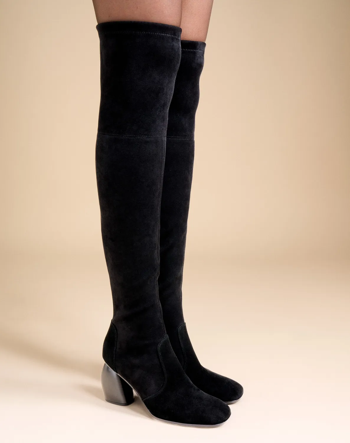Mi/Mai Gae High Black cuissardes talon 8 cm