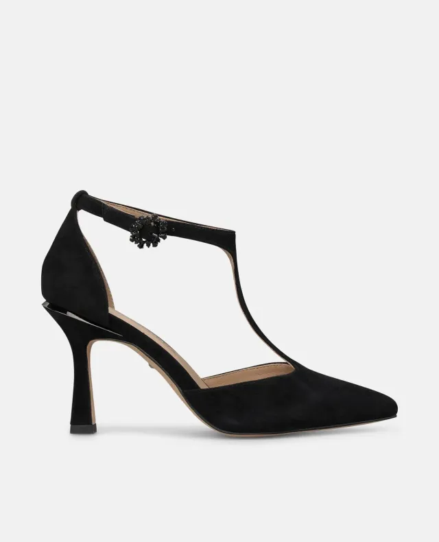 Alma en Pena I260244 escarpins noirs boucle talon 8 cm