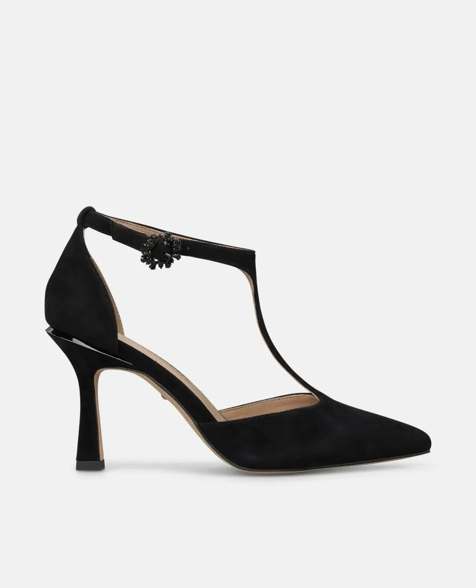 Alma en Pena I260244 escarpins noirs boucle talon 8 cm