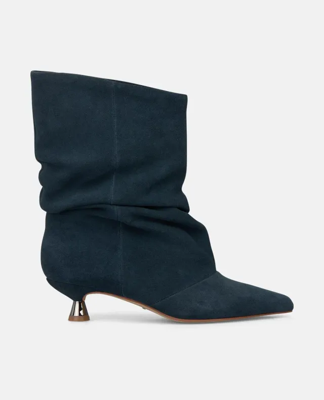 Alma en Pena I260370 bottines suède bleu marine talon 4 cm