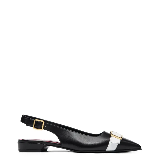 Maison Ernest Jordan 20 sandales blanc noir cuir vernis