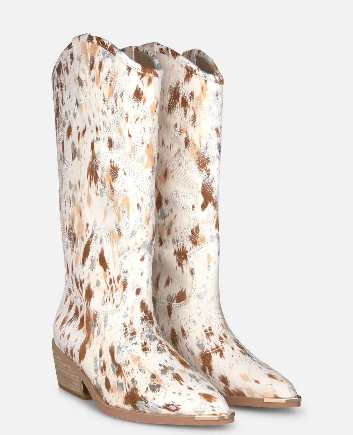 Alma en Pena V260254 bottes cowboy beige talon 5 cm