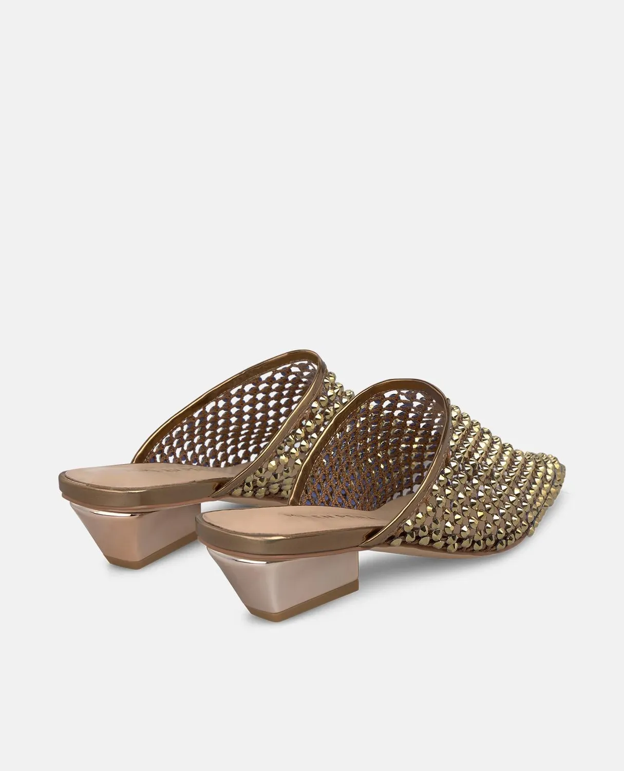 Alma en Pena V260756 mules résille bronze talon 5 cm
