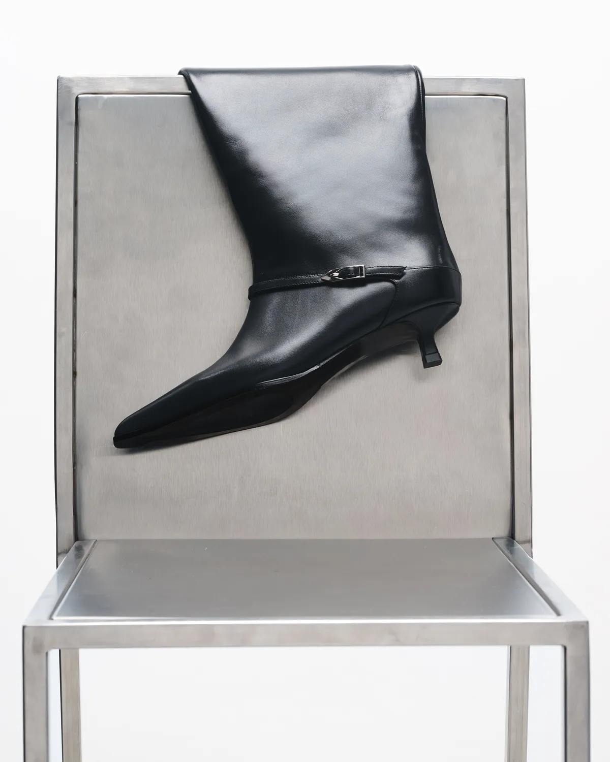 Mi/Mai Eileen Black bottes noires petit talon