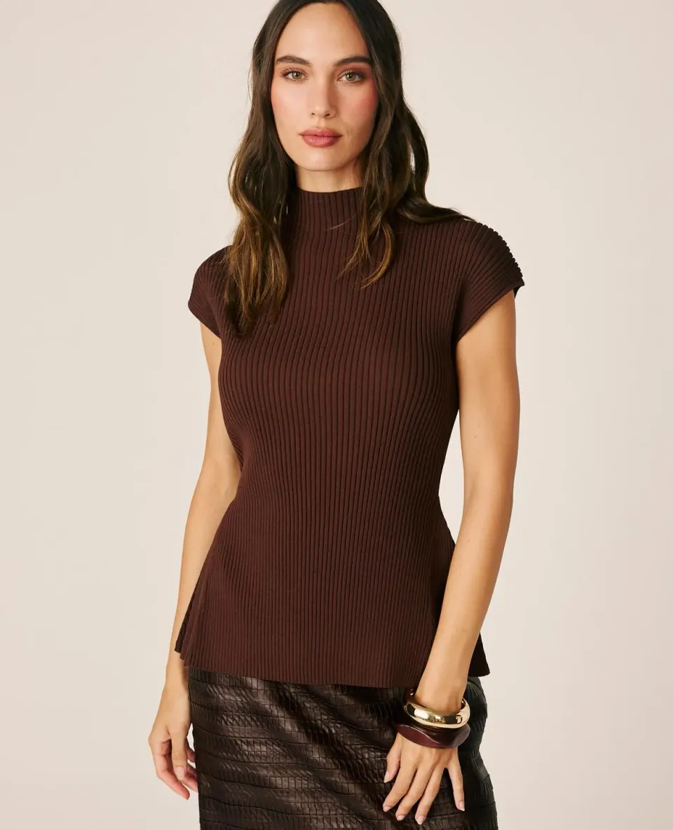 Alma en Pena I26CL0610 top marron sans manches