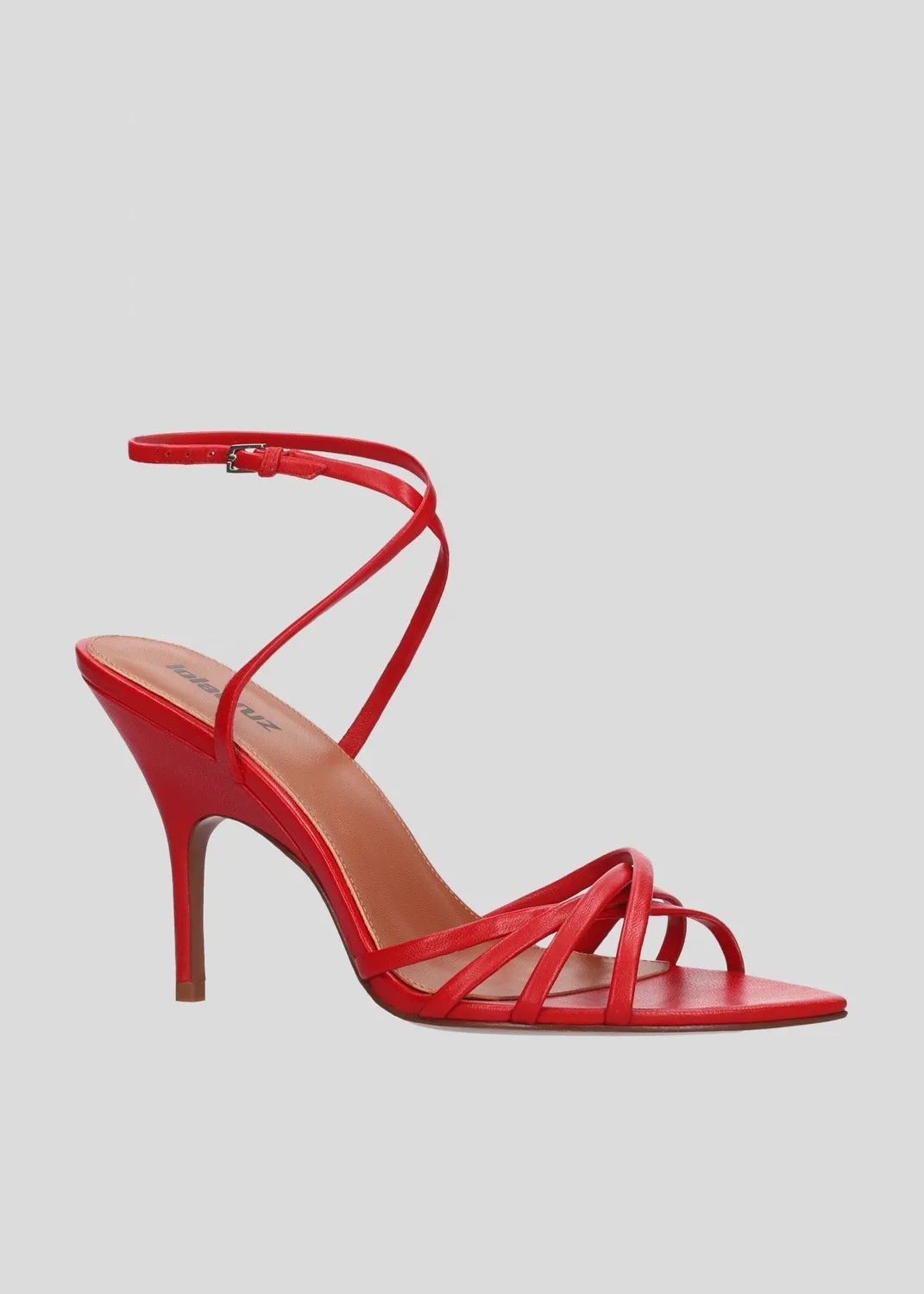 Lola Cruz Raquelle 90 sandales à talon rouge