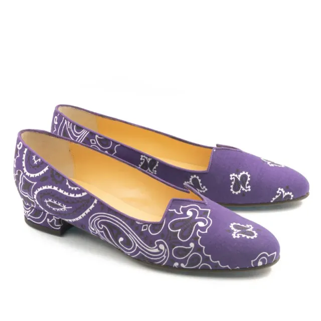 Bégum Paris Olympe ballerines tissu décolleté V
